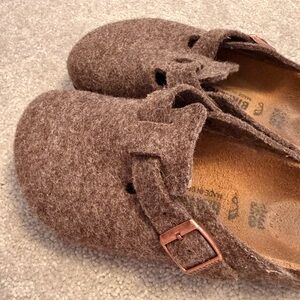 Cozy Brown Slip-on Birkenstocks